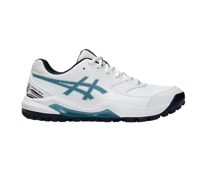 Asics Gel-Lethal Field 2 Cricket Shoes White/Athlantis Blue