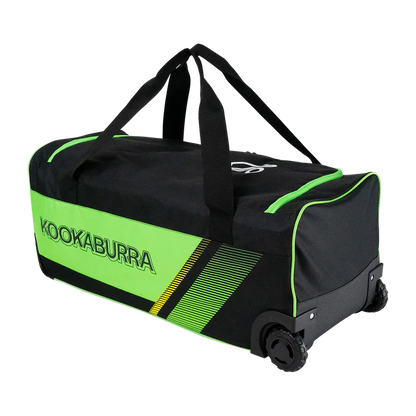 Kookaburra 9500 Wheelie Bag Black/Neon Green