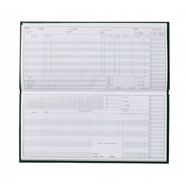 Gunn And Moore 60 Innings Scorebook