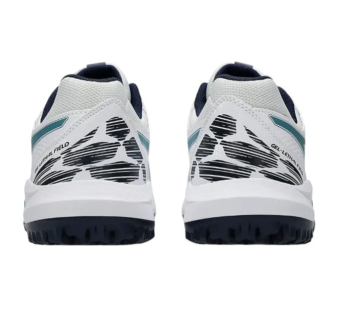 Asics Gel-Lethal Field 2 Cricket Shoes White/Athlantis Blue
