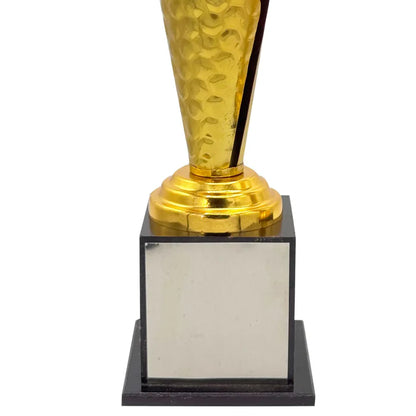 Crystal Gold Cricket Trophy