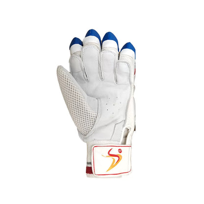 DS Sports Batting Gloves Youth (Red/Silver/Blue)