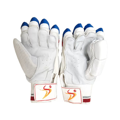 DS Sports Batting Gloves Youth (Red/Silver/Blue)