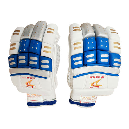 DS Sports D 1.0 Batting Gloves Youth (Silver/Blue)