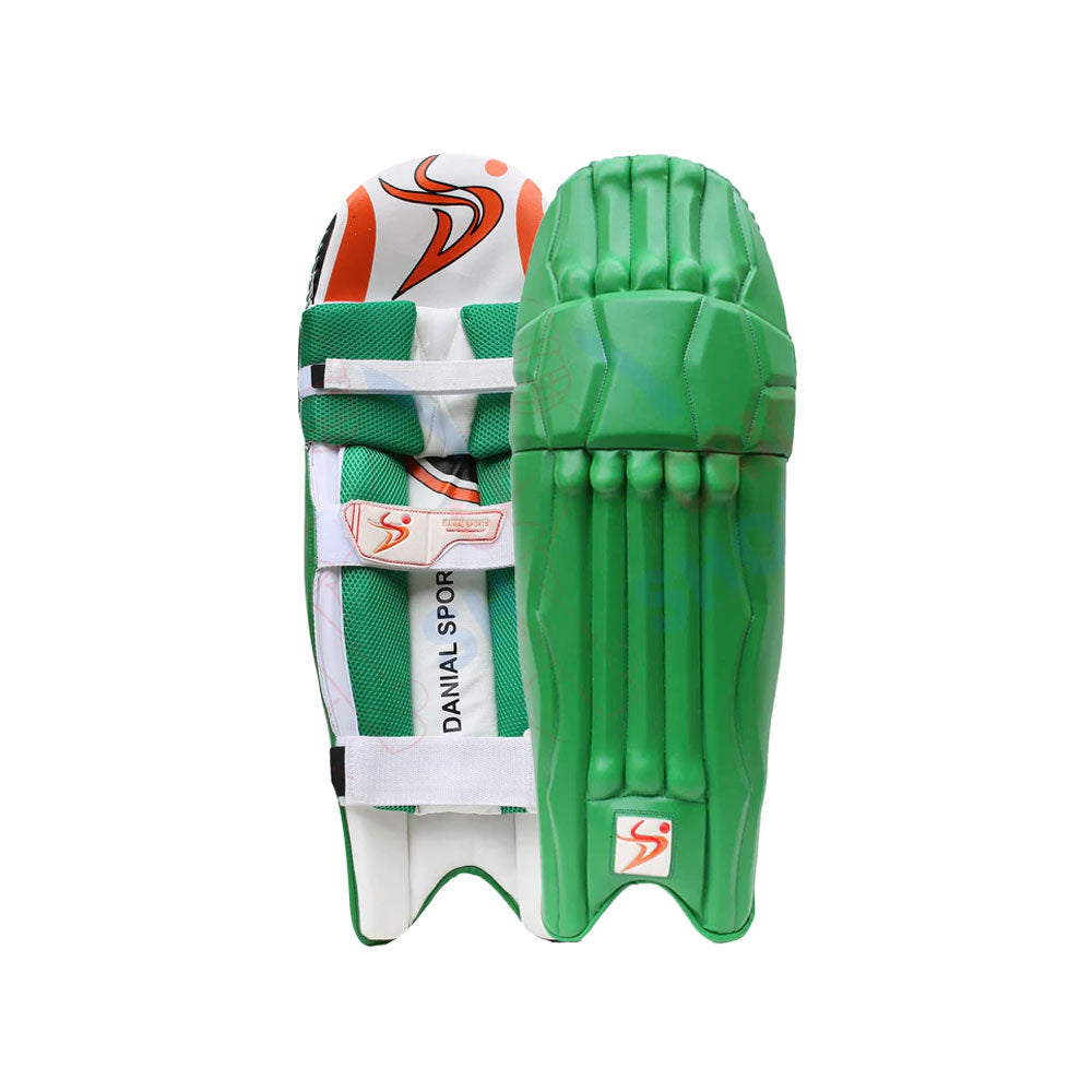 DS Green Cricket Pads & Gloves Set