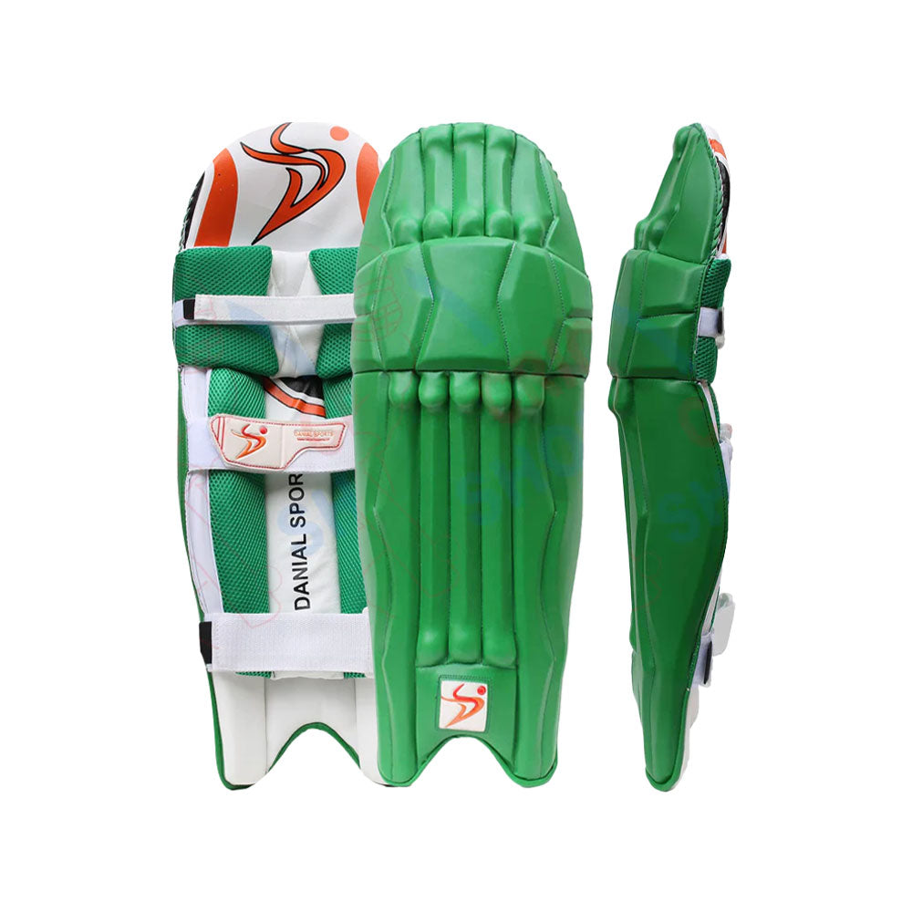 DS Green Cricket Pads & Gloves Set