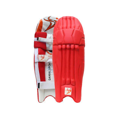 DS Red Cricket Pads And Gloves Set