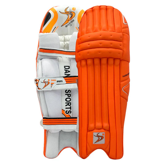 DS 1.0 Orange Cricket Batting Pads Adult