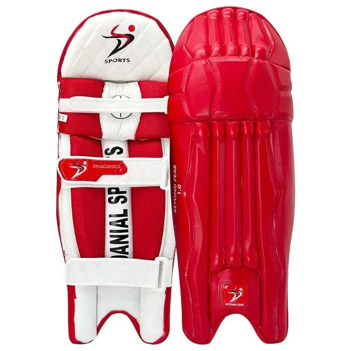 DS T/20 Cricket Batting Pads Red