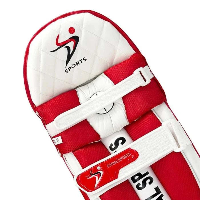DS T/20 Cricket Batting Pads Red
