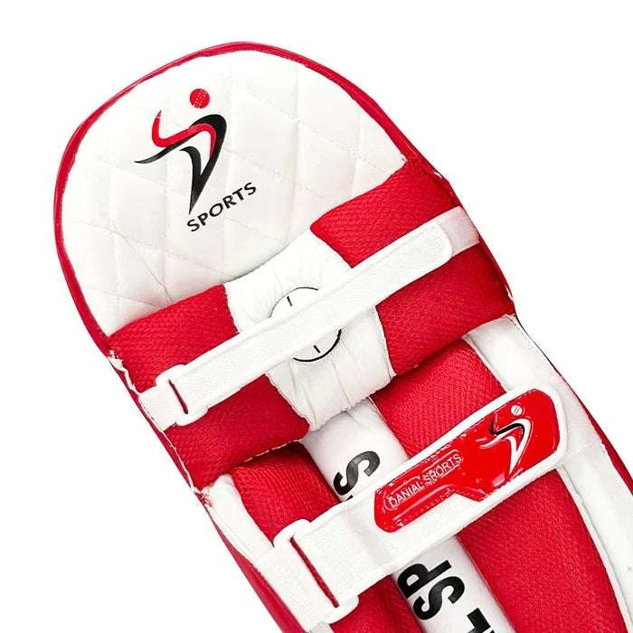 DS T/20 Cricket Batting Pads Red