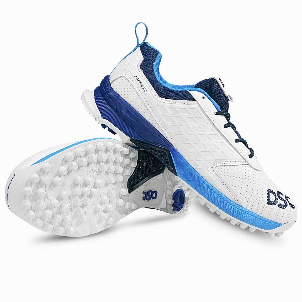 DSC Jaffa 22 Cricket Shoes White/Navy