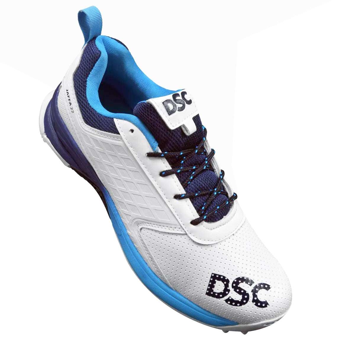 DSC Jaffa 22 Cricket Shoes White/Navy