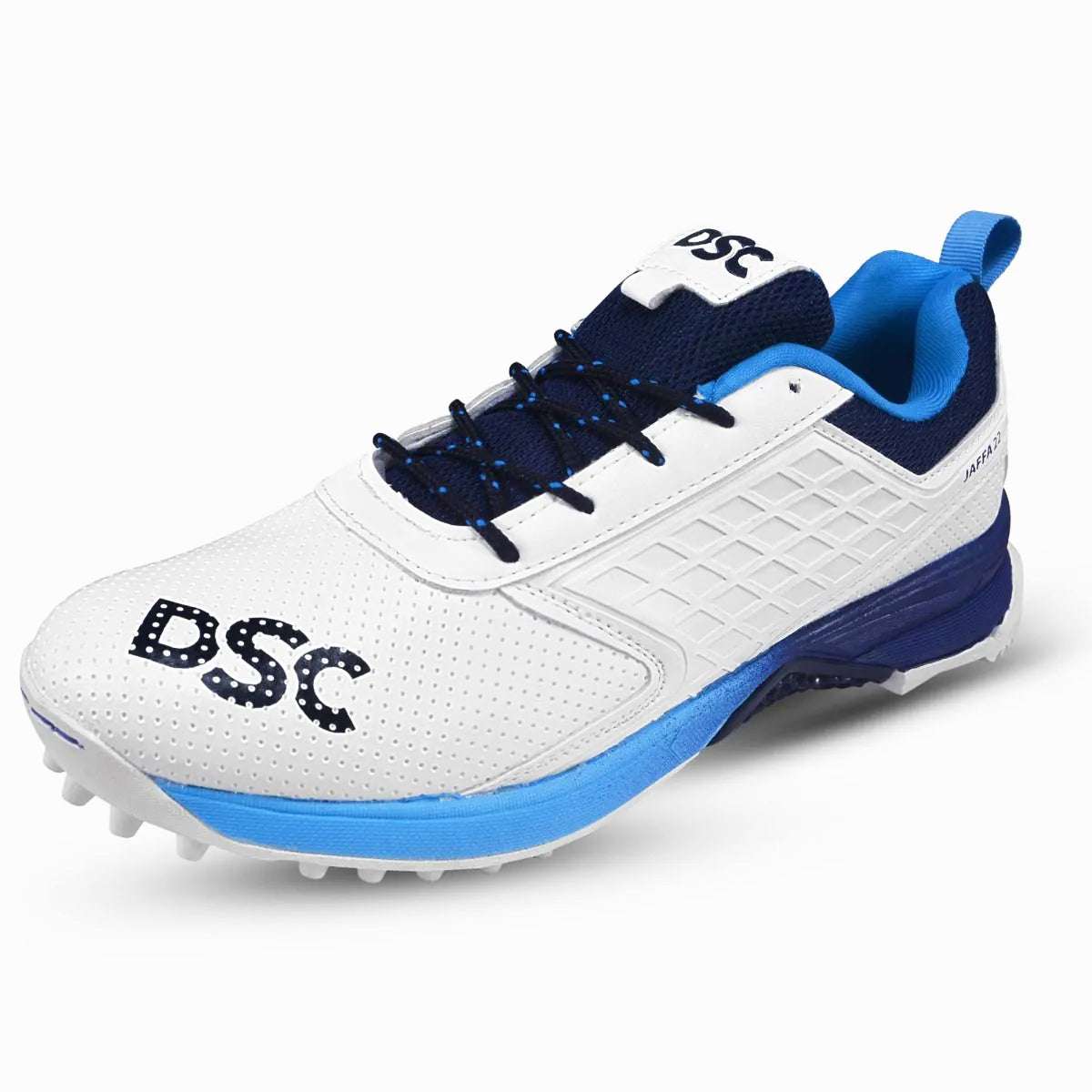 DSC Jaffa 22 Cricket Shoes White/Navy