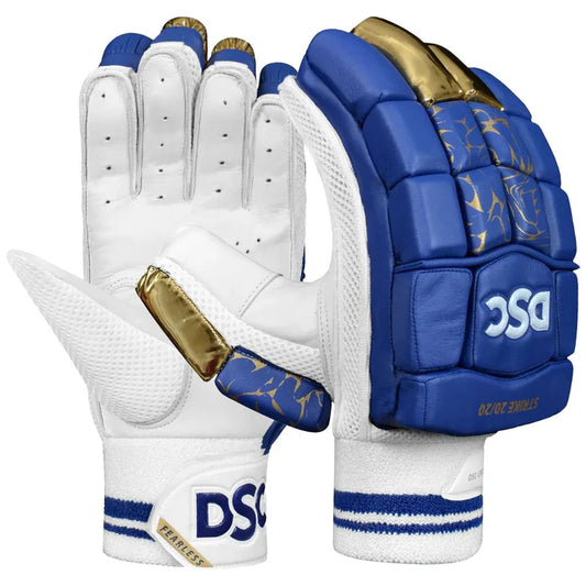 DSC Strike 20/20 Batting Gloves Blue