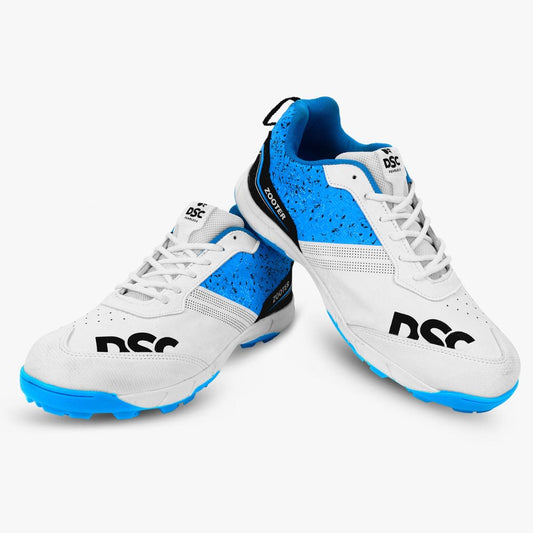 DSC Zooter Cricket Shoes (White-Blue)