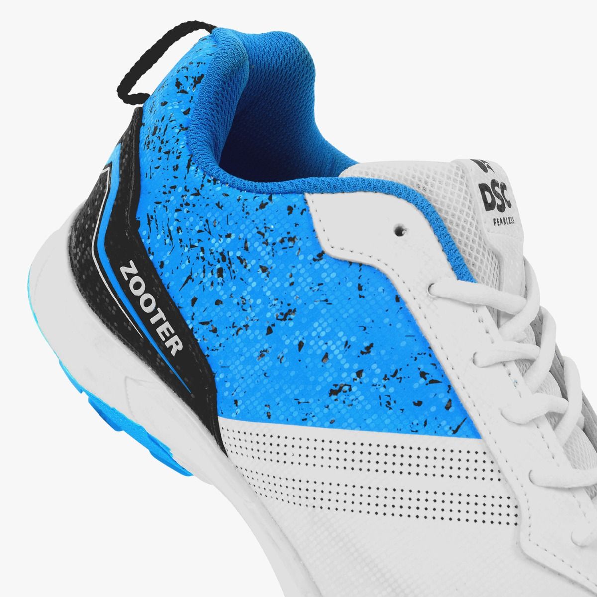 DSC Zooter Cricket Shoes (White-Blue)