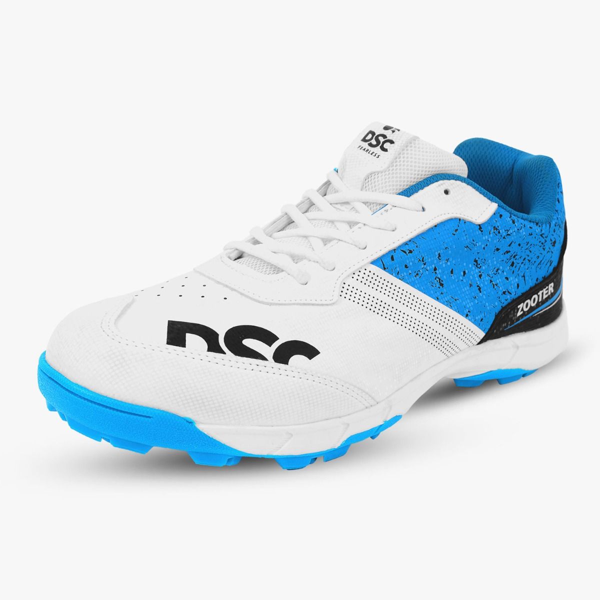 DSC Zooter Cricket Shoes (White-Blue)