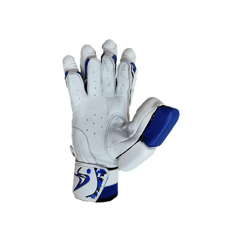 DS Sports 1.0 White Blue Batting Gloves Youth