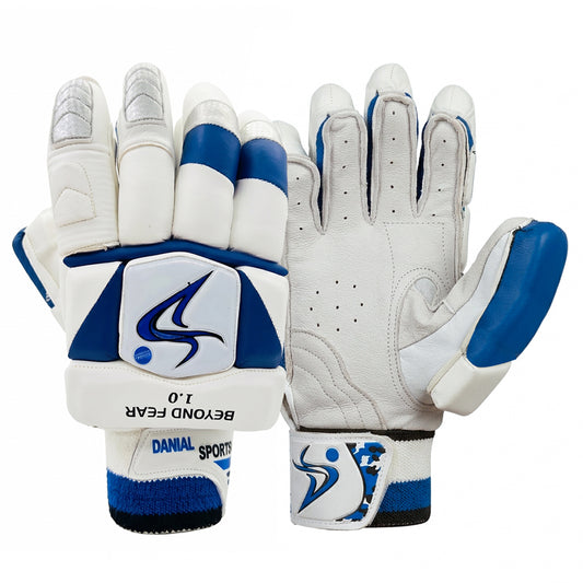 DS Sports D 1.0 White Blue Batting Gloves Adult