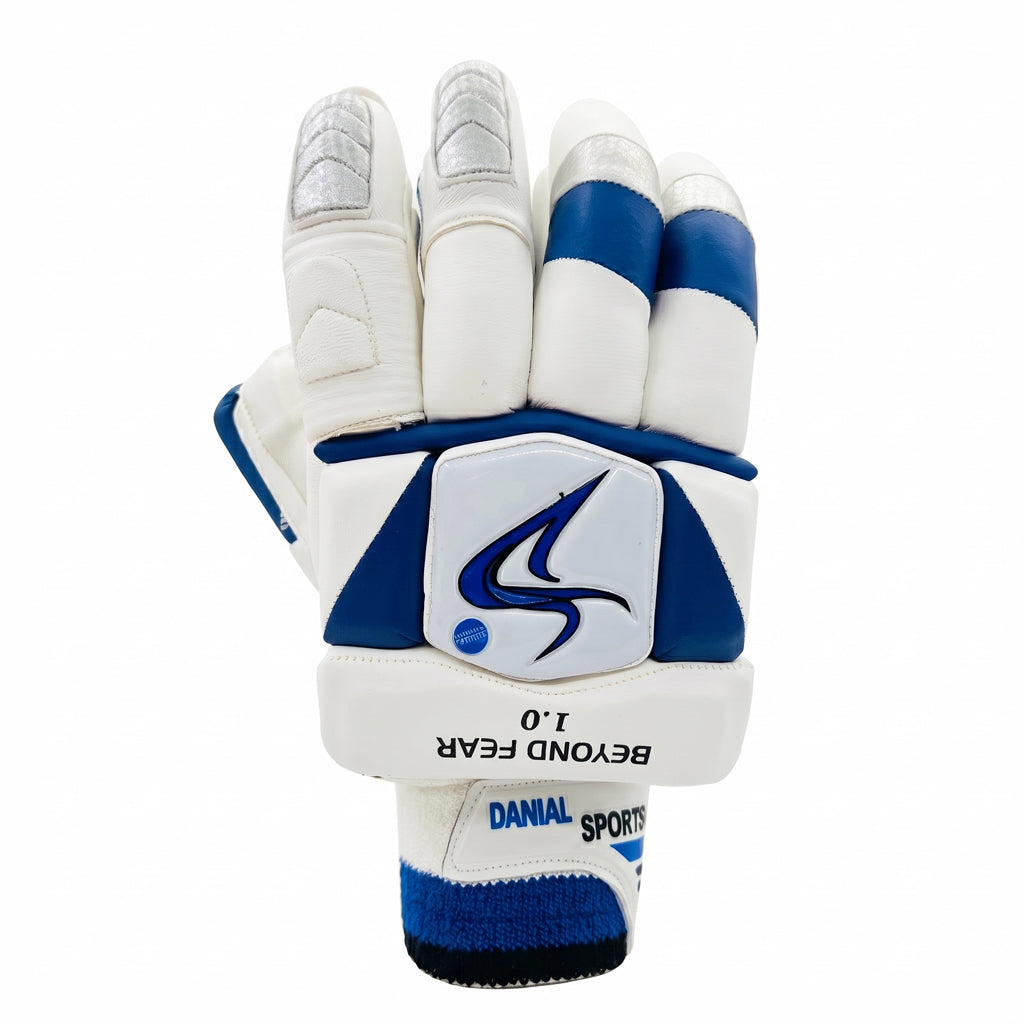 DS Sports D 1.0 White Blue Batting Gloves Adult