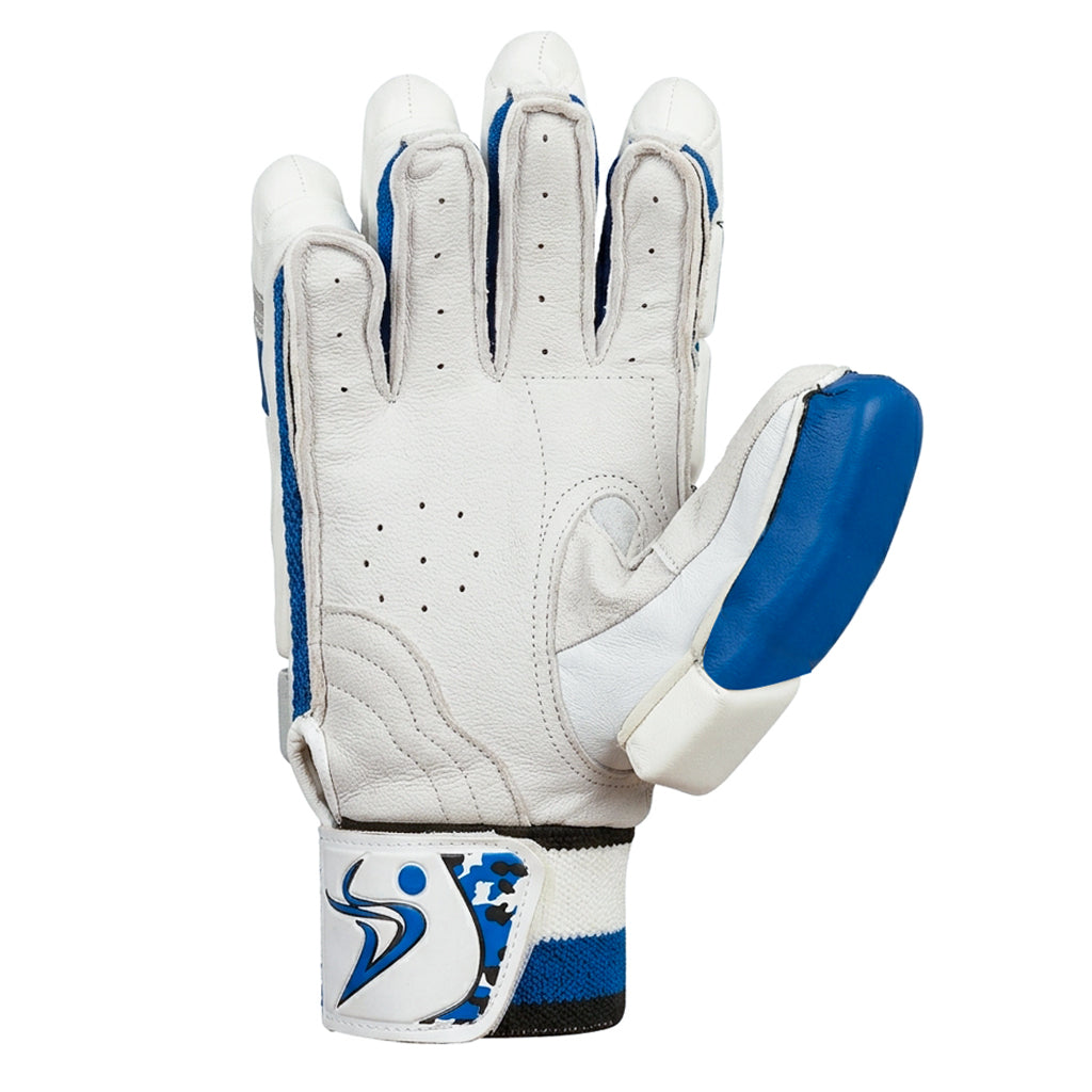 DS Sports D 1.0 White Blue Batting Gloves Adult