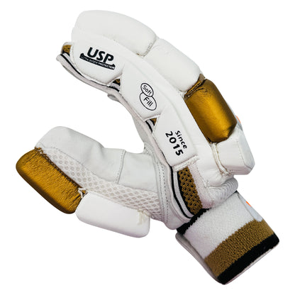 DS Sports D 1.0 White Gold Batting Gloves