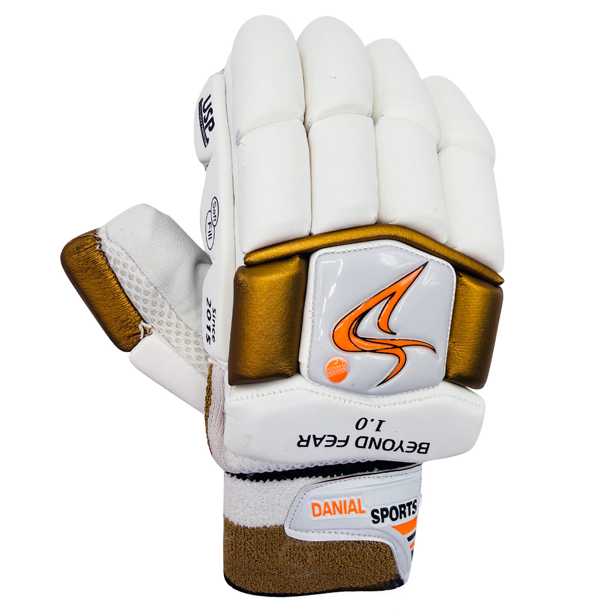 DS Sports D 1.0 White Gold Batting Gloves