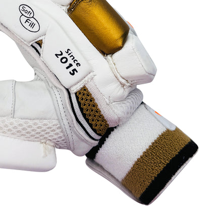 DS Sports D 1.0 White Gold Batting Gloves