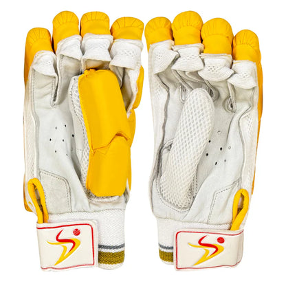 DS Yellow Cricket Batting Gloves Adult