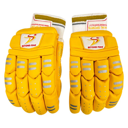 DS Yellow Cricket Batting Gloves Adult