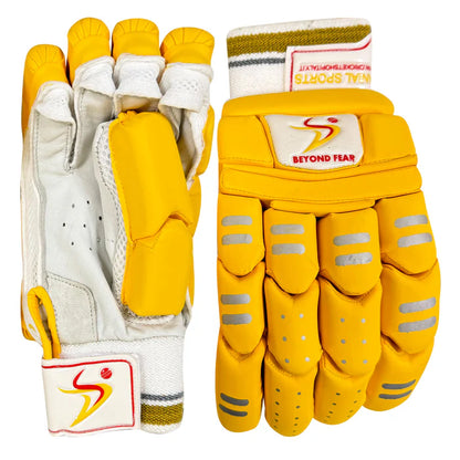 DS Yellow Cricket Batting Gloves Adult