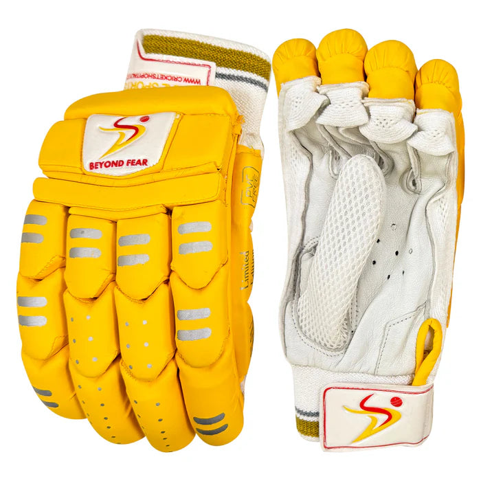 DS Yellow Cricket Batting Gloves Adult