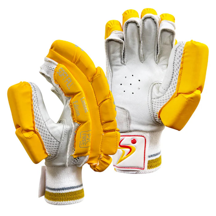 DS Yellow Cricket Batting Gloves Adult