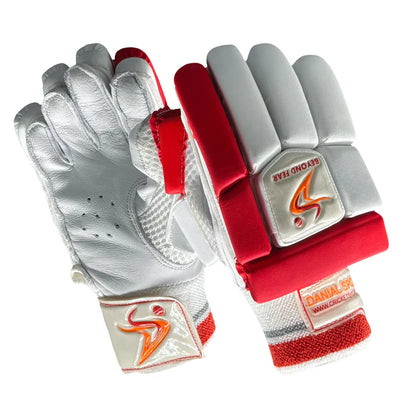 DS 1.3 Junior Batting Gloves White/Red