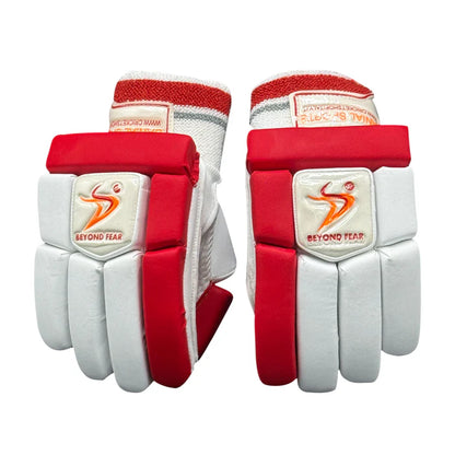 DS 1.3 Junior Batting Gloves White/Red