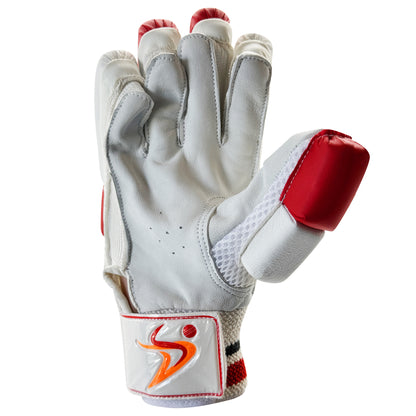 DS Red/White 1.0 Batting Gloves Junior
