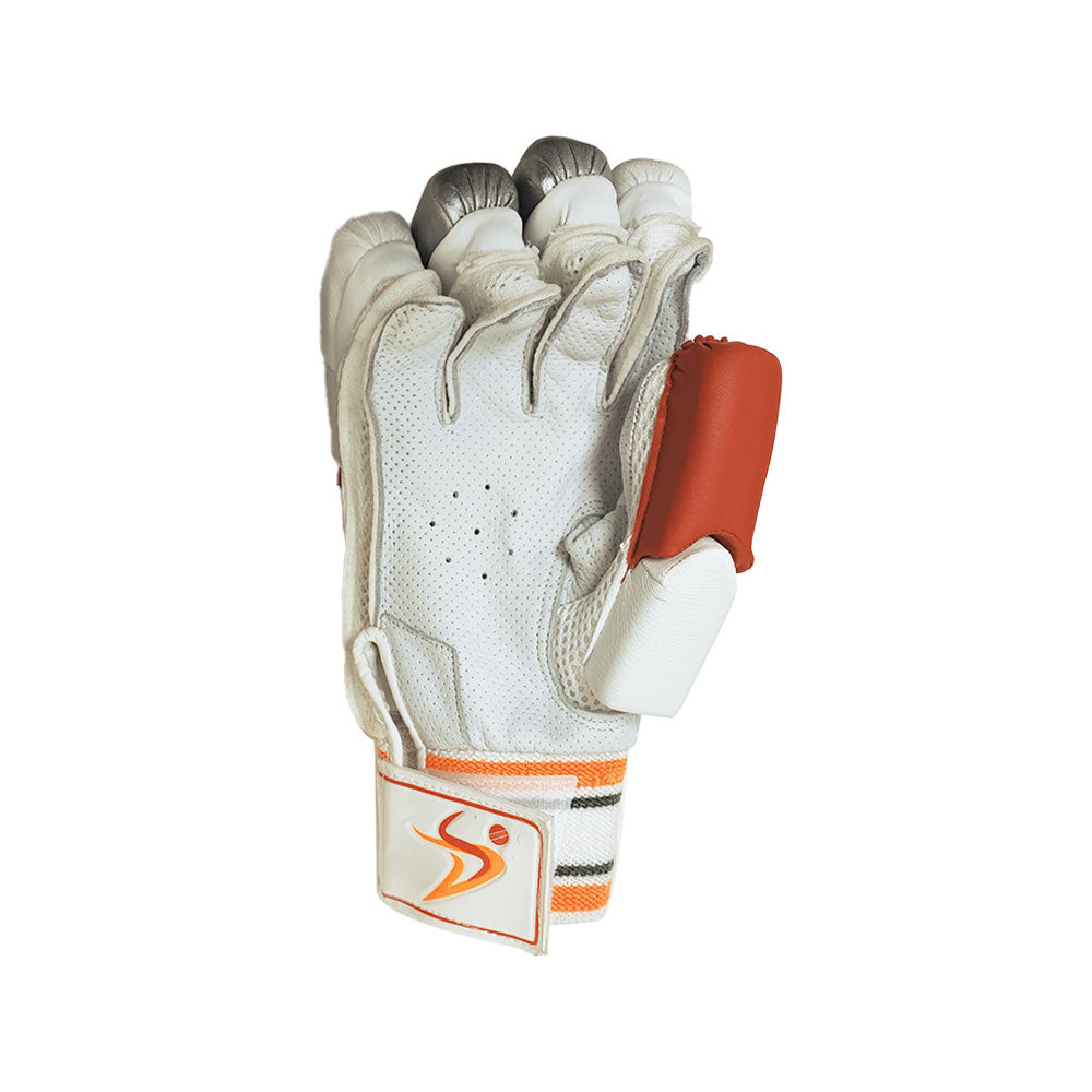 DS Sports D 1.0 Batting Gloves Adult (White/Red)