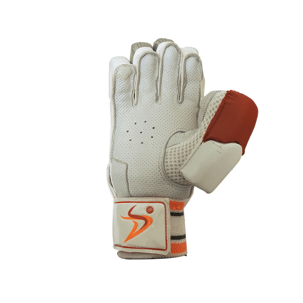 DS Sports D 1.0 Batting Gloves Adult (White/Red)