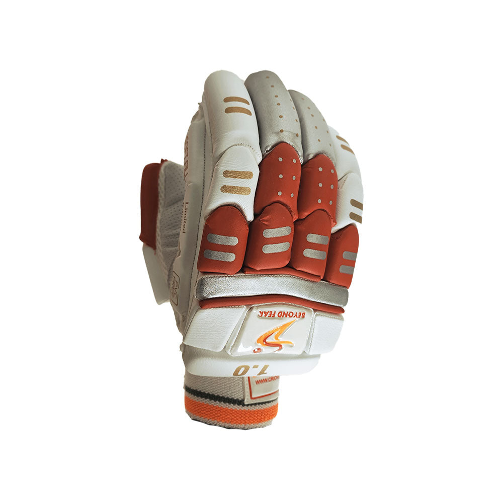 DS Sports D 1.0 Batting Gloves Adult (White/Red)