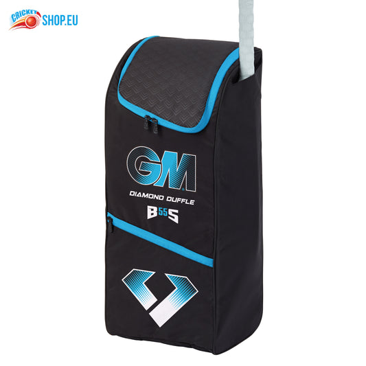 Gunn & Moore GM Cricket Duffle Bag Rugzak | 707 Prima | Twee full-size vleermuiszakken | Schoentunnel | Stoer 600 Denier Polyester | Medium - 85 Liter | Blauw Gunn & Moore GM Cricket Duffle Bag Rugzak | 707 Prima | Twee full-size vleermuiszakken | Schoentunnel | Stoer 600 Denier Polyester | Medium - 85 Liter | Blauw