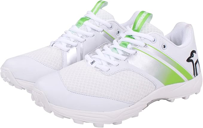 Kookaburra KC 3.0 Rubber Sole Cricket Shoe White/Lime