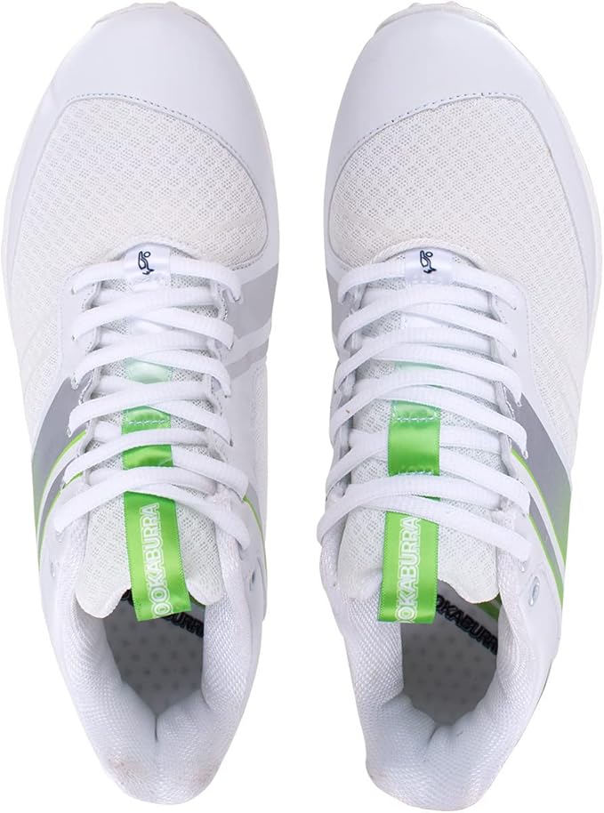 Kookaburra KC 3.0 Rubber Sole Cricket Shoe White/Lime