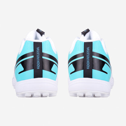 Kookaburra KC 3.0 Rubber Sole Cricket Shoes White/Aqua