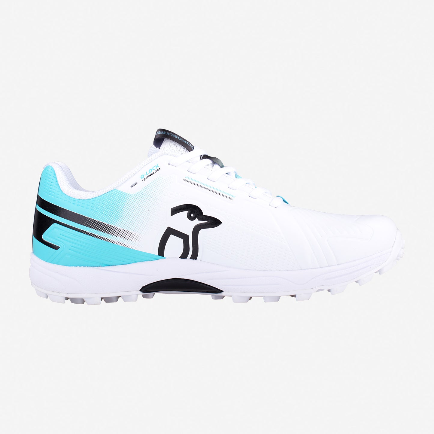 Kookaburra KC 3.0 Rubber Sole Cricket Shoes White/Aqua