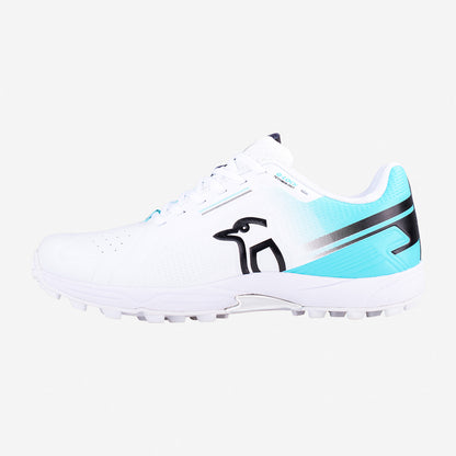 Kookaburra KC 3.0 Rubber Sole Cricket Shoes White/Aqua