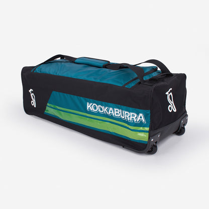 Kookaburra Pro 3500 Wheelie Bag Black/Green