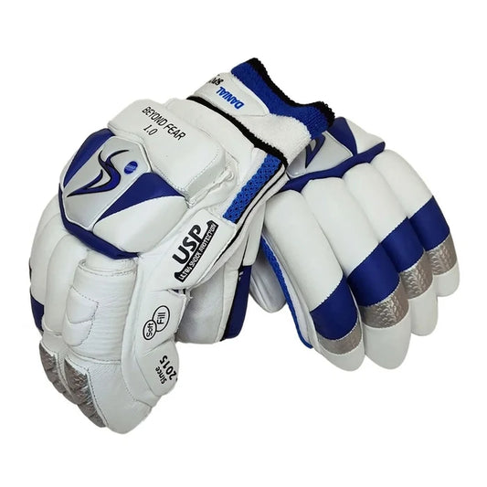 DS Sports D 1.0 White Blue Batting Gloves Adult