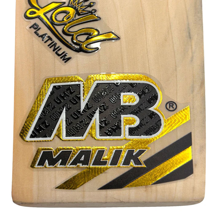 MB Malik Platinum Gold Edition Cricket Bat