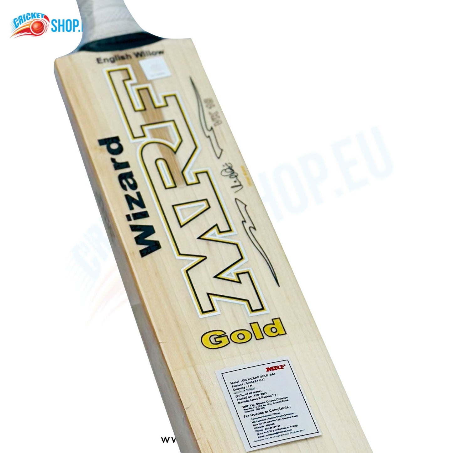 MRF Wizard Gold English Willow Cricket Bat